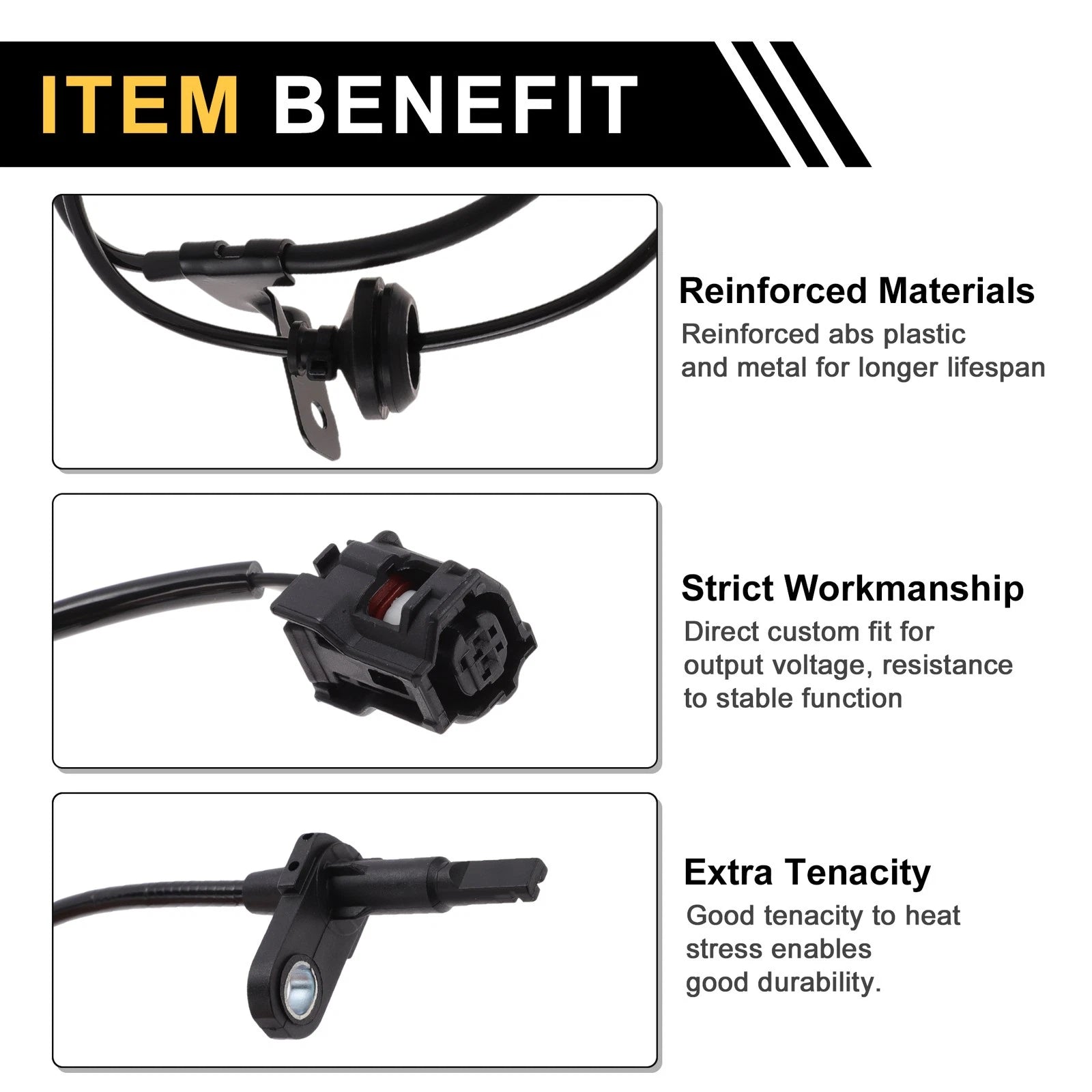 ABS Wheel Speed Sensor No. 89543BZ090 for Toyota Venza (2023) 1Pc Left Front