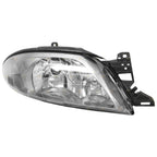 LH+RH Dark Grey Headlights for Ford Falcon AU Series 3 (2001 - 2002)