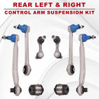 Set of 8 Rear Control Arm Ball Joint Strut Bar Tie Rod Kit for BMW E39 (1997–2003)