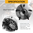 Front Drilled Slotted Brake Rotors & Ceramic Pads for Chevrolet HHR (2006–2011)