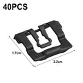 40pcs Stainless Steel Windshield Trim Molding Clips for Ford (1964–1993)