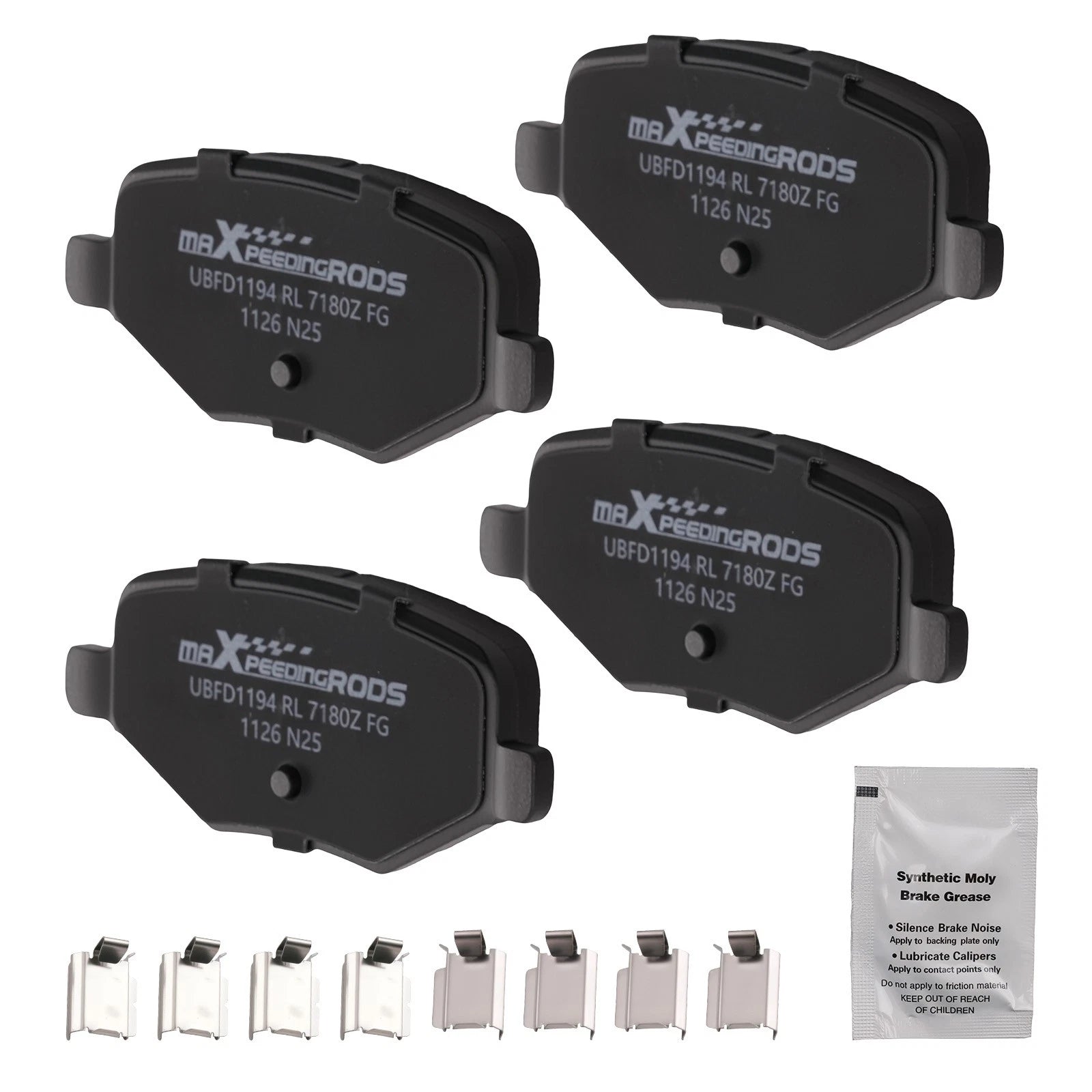 Set of Rear Ceramic Brake Pads for Ford Edge Explorer Flex Taurus Lincoln MKS MKT