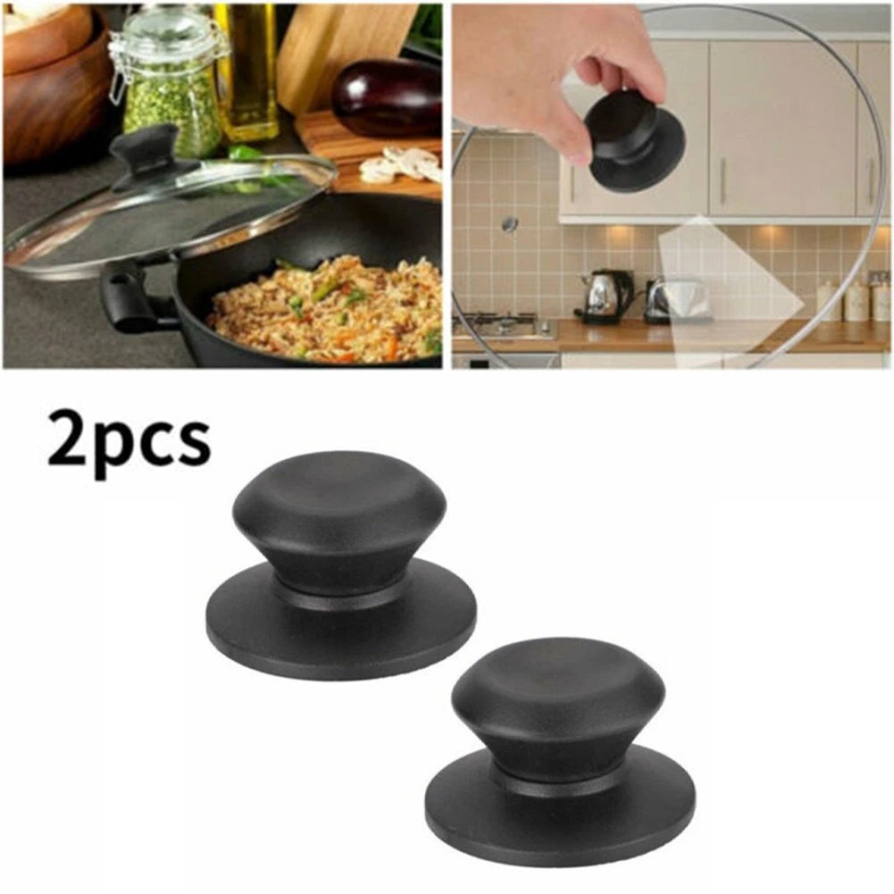 2X Pot Lid Knob Covers for Kitchen Pan (Heat Resistant)
