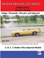 Broadcast Build Sheet Decoder Guide for Dodge Plymouth Chrysler Imperial (1969-1974)