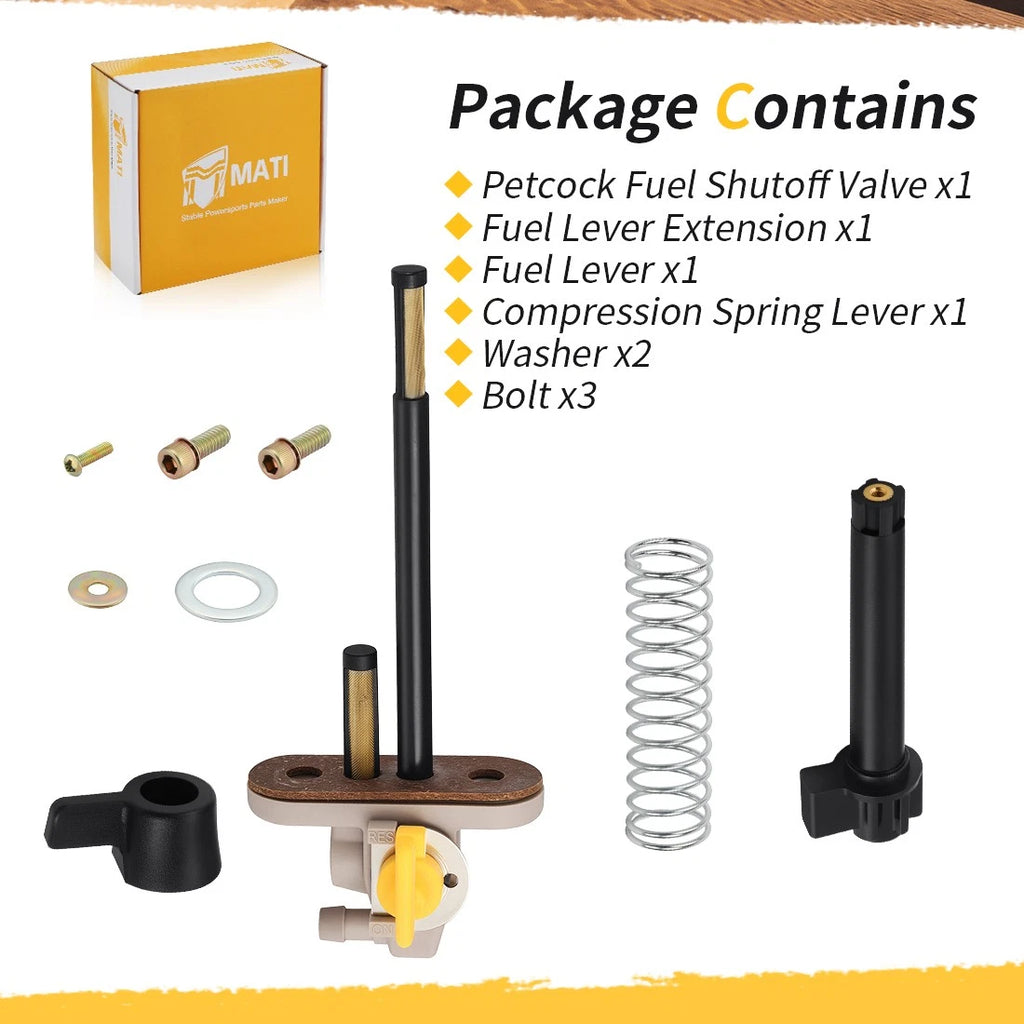 Petcock Fuel Shutoff Valve 7052190 for Polaris Magnum 425, Scrambler, Big Boss 500 (1995–2003)