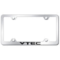 Mirrored Wide Body Plate Frame - Officially Licensed for Honda VTEC Vehicles