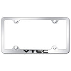 Mirrored Wide Body Plate Frame - Officially Licensed for Honda VTEC Vehicles