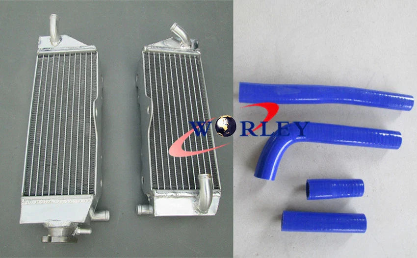 Aluminum Radiator & White Hose for Yamaha YZ400F (1998-2000)