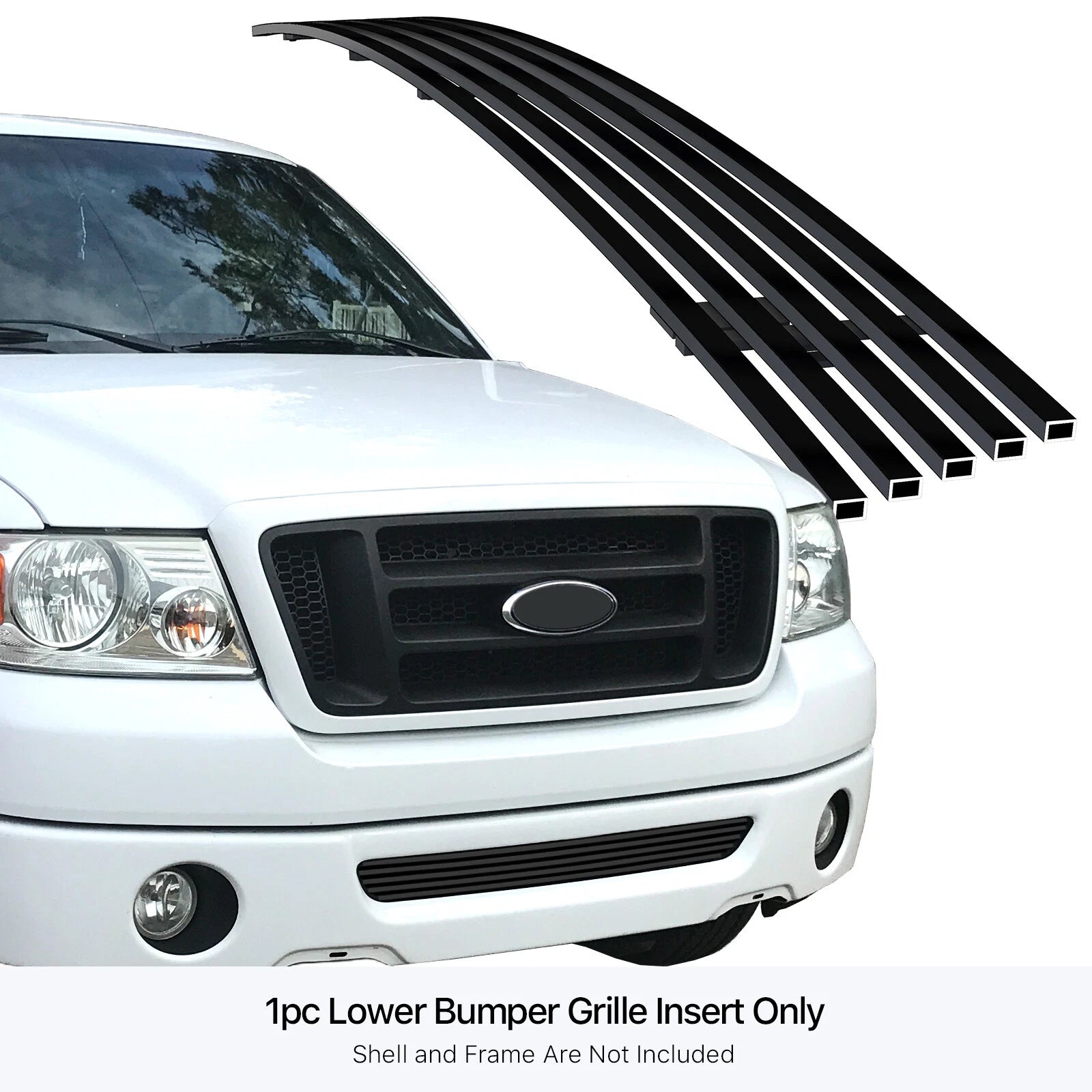 Stainless Black Billet Grille Insert for Ford F-150 (2006-2008)