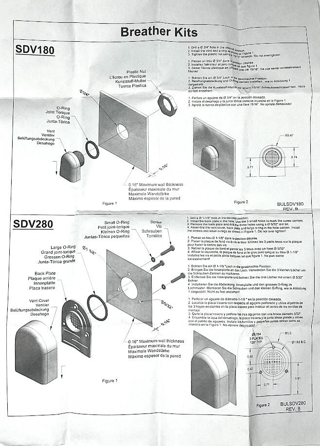 Hammond Manufacturing SDV280-1 Enclosure Ventilator for