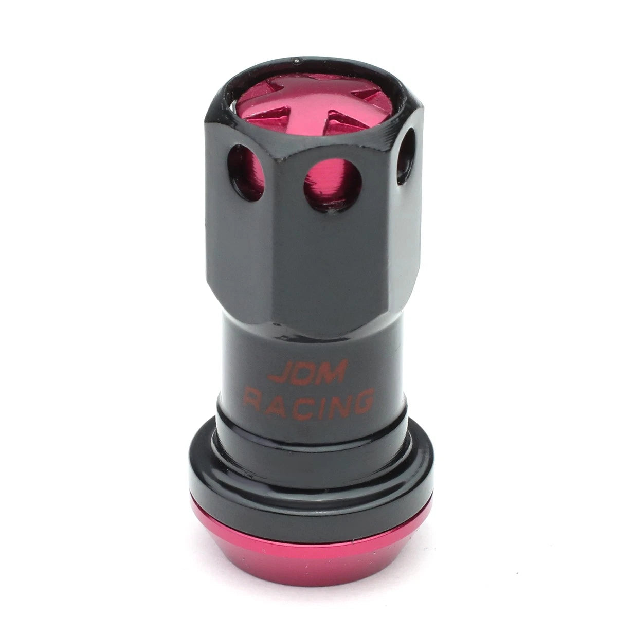20Pcs Pink Aluminum M12x1.5 Close-End Rim Lug & Lock Nuts for Universal