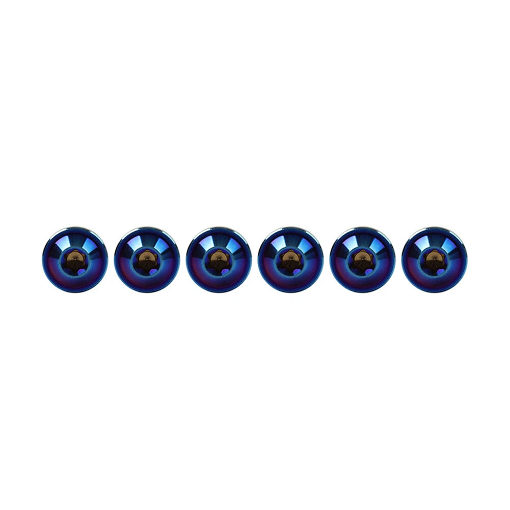 6pcs Alloy M6x10mm Torx Head Screws for Bike Motorcycle