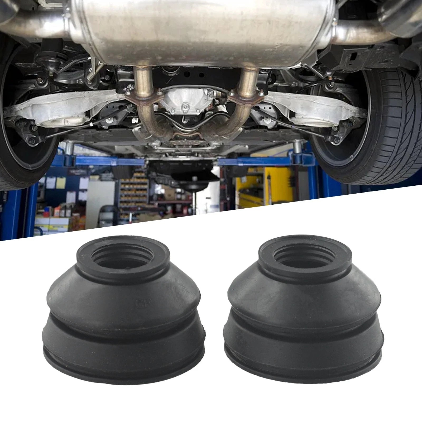 Set of 2 Rubber Dust Boot Covers for Track Rod End & Ball Joint