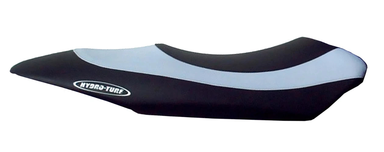 Hydro-Turf Seat Cover for Polaris MSX (Black Vinyl/Silver Carbon Fiber)