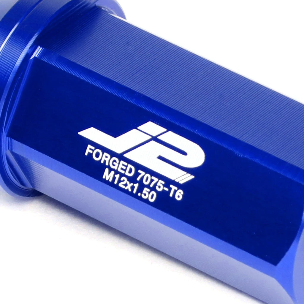 20Pcs Close-End Lug Nut Set M12x1.5 for J2 (7075 Aluminum, Blue)
