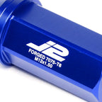 20Pcs Close-End Lug Nut Set M12x1.5 for J2 (7075 Aluminum, Blue)