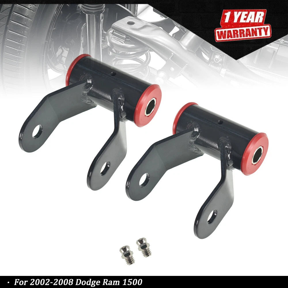 2X Drop Rear Lowering Shackles Leveling Kit for Dodge Ram 1500 2WD (2002–2008)