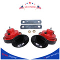 2X Super Loud Snail Air Train Horns for Car Truck SUV Boat Motorcycle (12V)