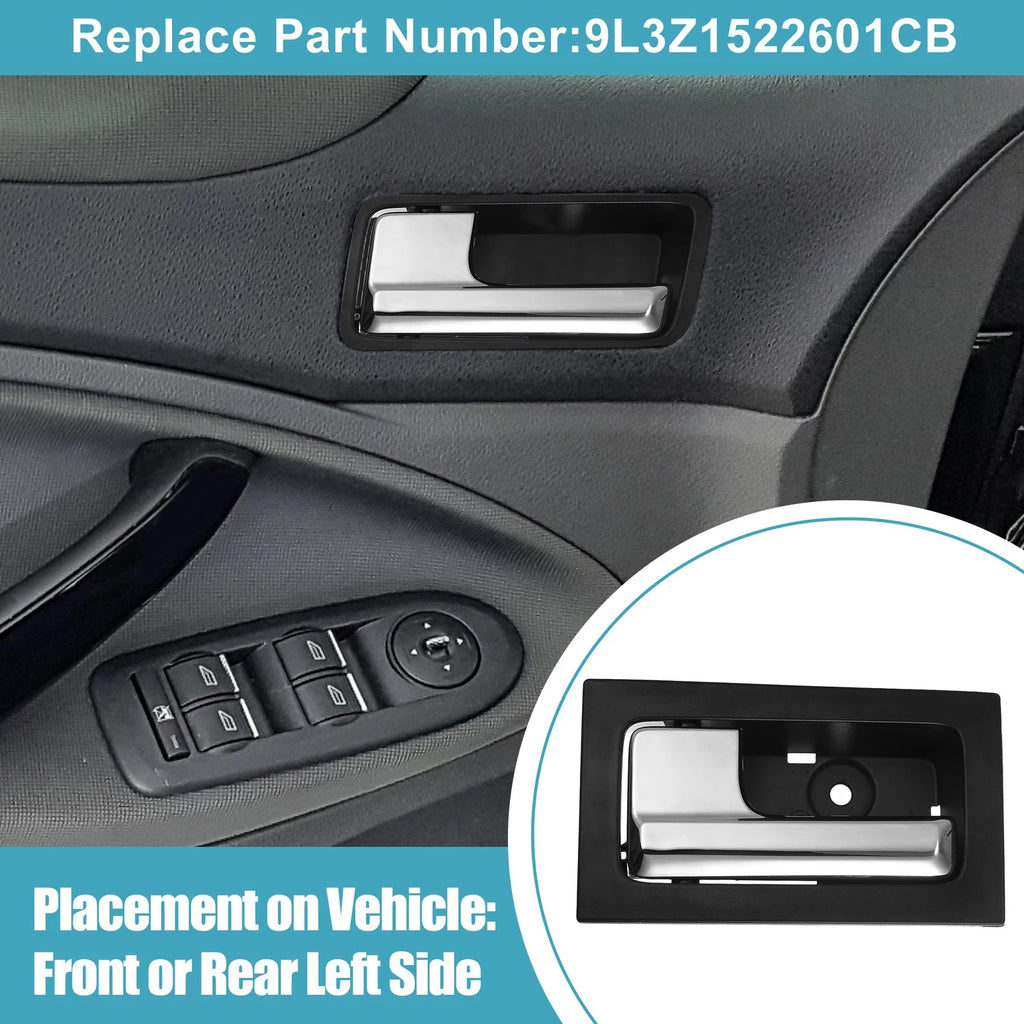 Interior Door Handle for Ford F150 (2015–2023) Left Driver Side Black