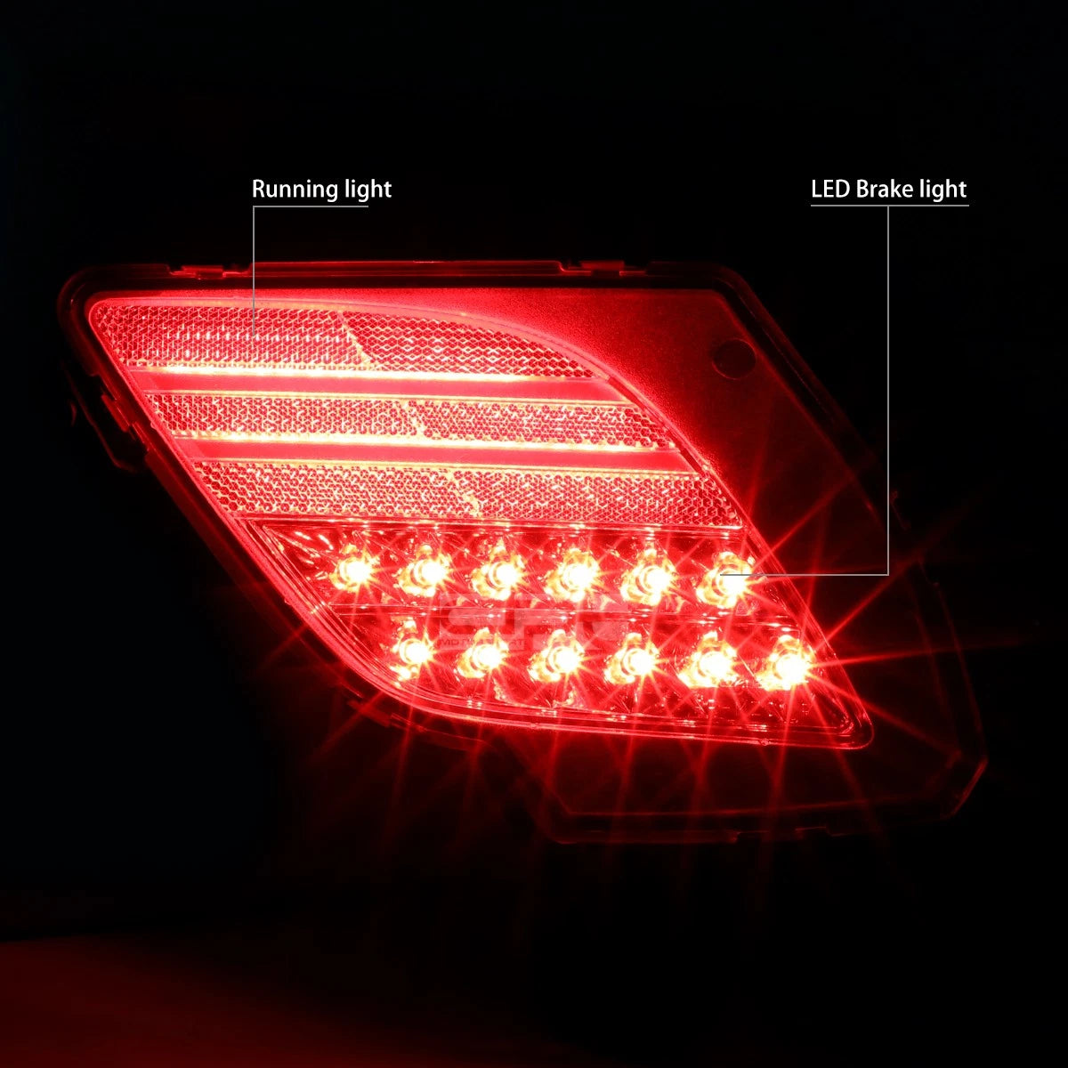 Chrome Housing LED Rear Fog Light for Mazda CX-5 (2013–2016)