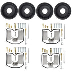 4X Carburetor Float Diaphragm Kit for Kawasaki Vulcan 500 EN500A (1991–1995)