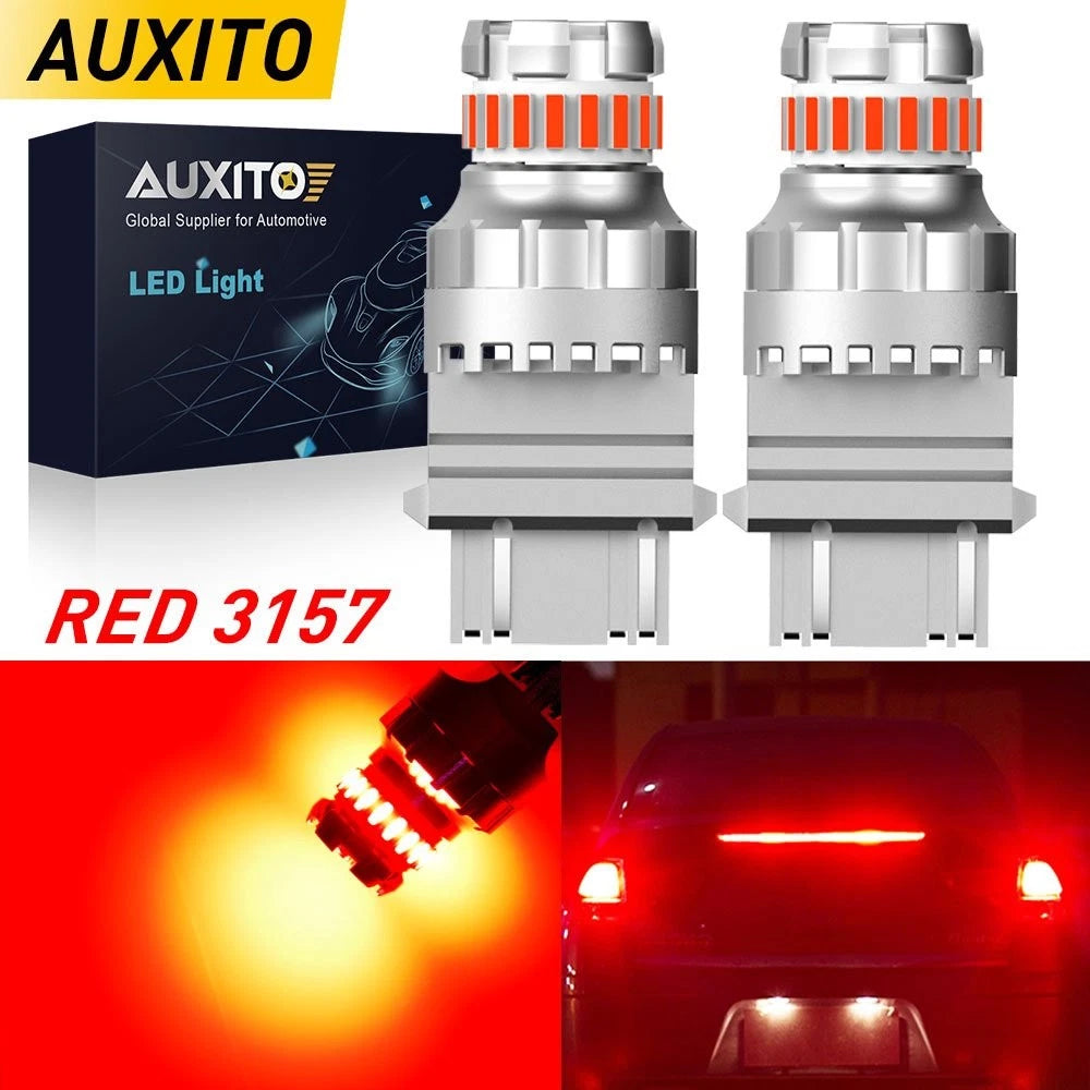 Set of 2 Red LED Brake Tail Stop Light Bulbs for Make Model