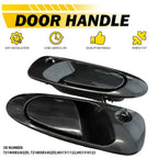 Set of 2 Exterior Door Handles for Honda Civic (1992–1995) & del Sol (1993–1997)