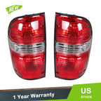 Set of 2 Red Smoked Tail Lights for Toyota Tacoma (2001–2004)