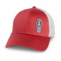 Snapback Cooling Cap for Kenworth Motors Trucks (Red Brick & Gray Mesh)