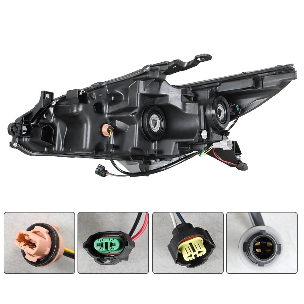 Replacement Headlight for Nissan Altima (2016-2018) Right Black Halogen