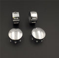 Chrome Grooved Bolt Toppers Caps for Harley Twin Cam Dyna Softail Road King