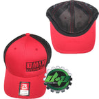 Duramax Diesel Truck Hat Flexfit Red Black Mesh Back S/M