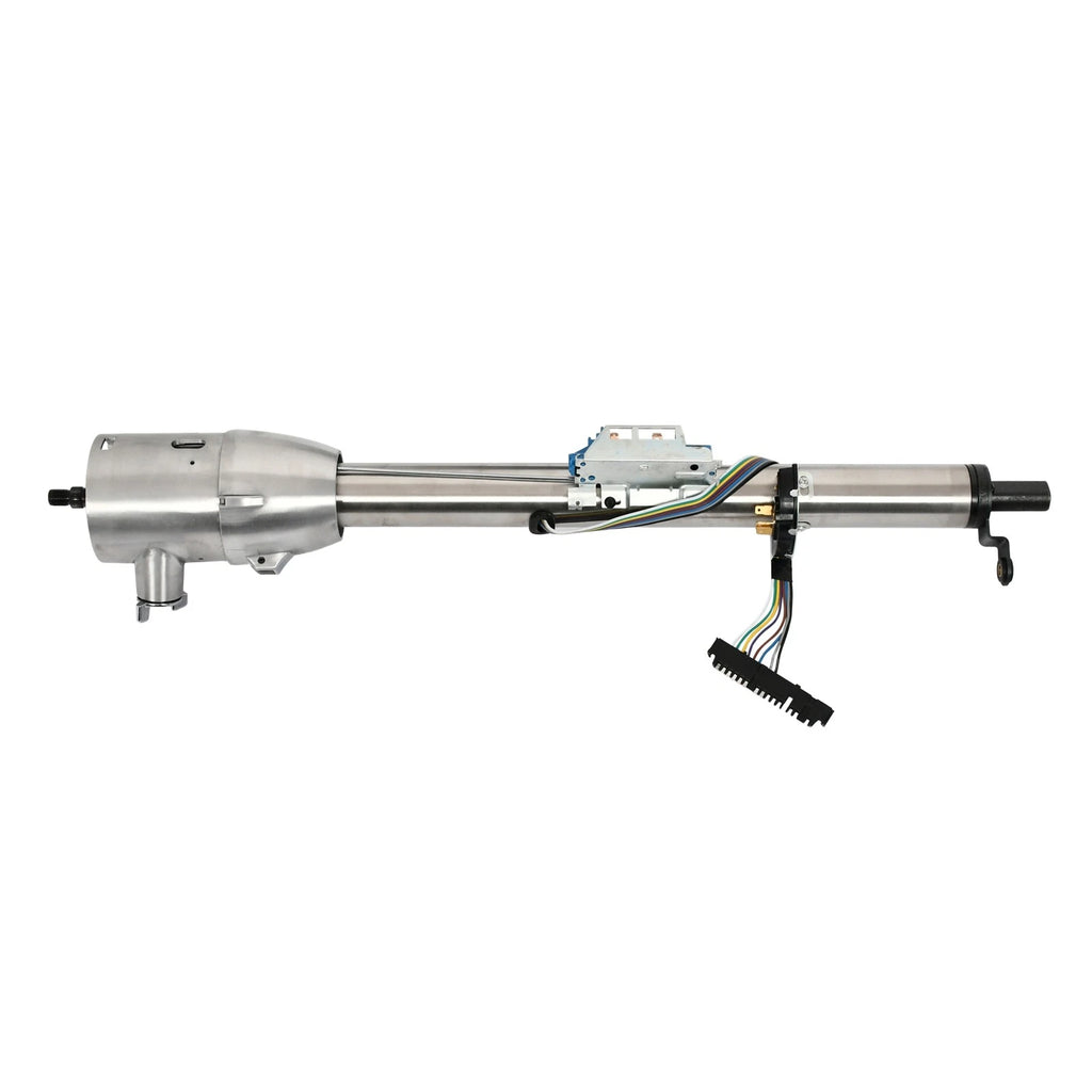 30" Stainless Steel Tilt Steering Column w/ Key & 9 Bolt Adapter for