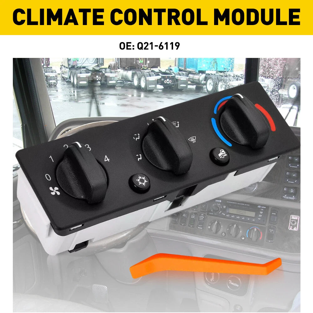 A/C Climate Control Module Panel Q21-6119 for Peterbilt Truck (H)