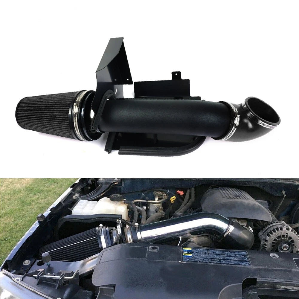4'' Cold Air Intake System + Heat Shield for GMC/Chevy V8 4.8L/5.3L/6.0L (1999–2006)