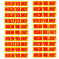 Mixed Fuel Only Stickers for Automotive Use (Universal)