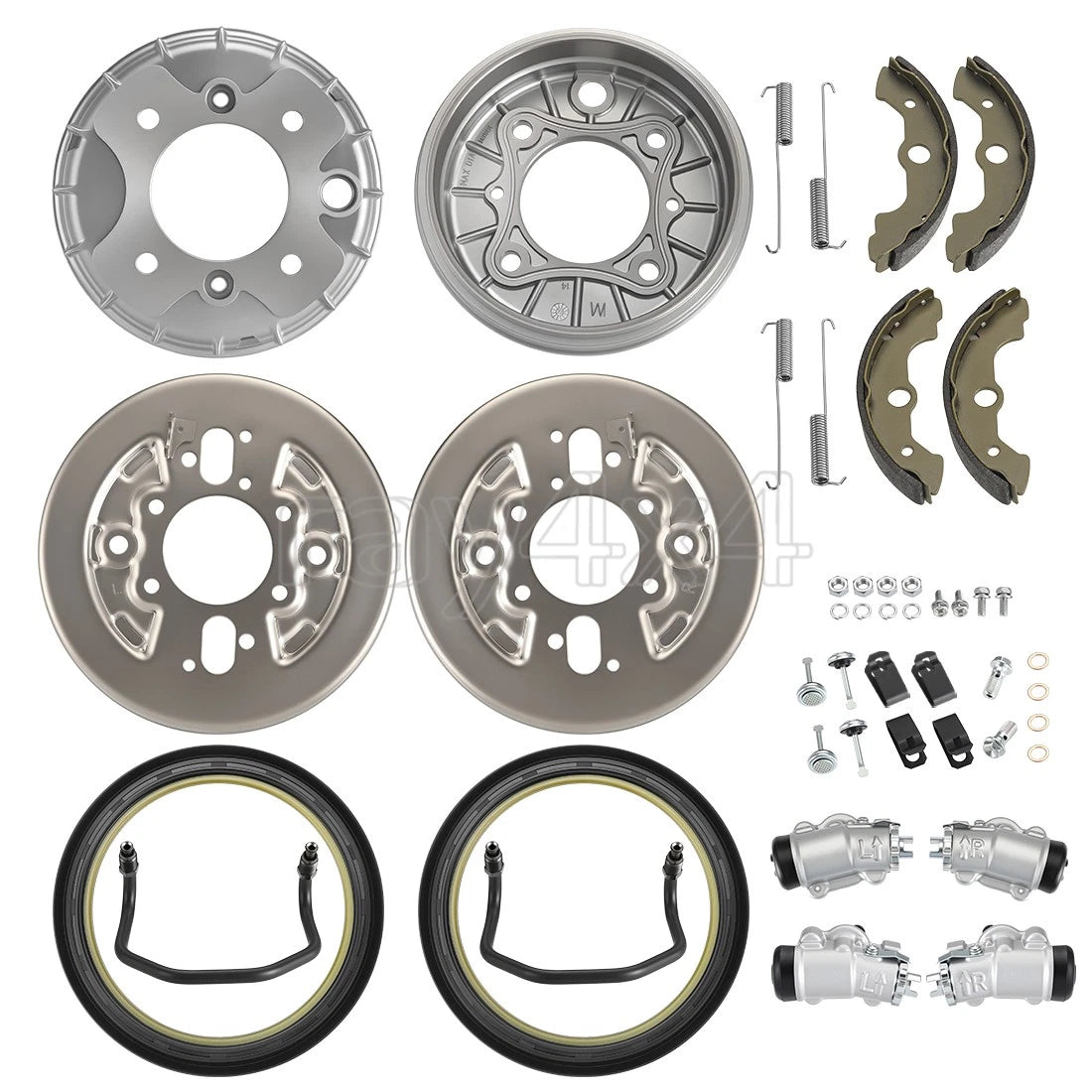 Front Brake Drum Wheel Cylinder Shoes Kit for Honda FourTrax 300 (1988–2000)