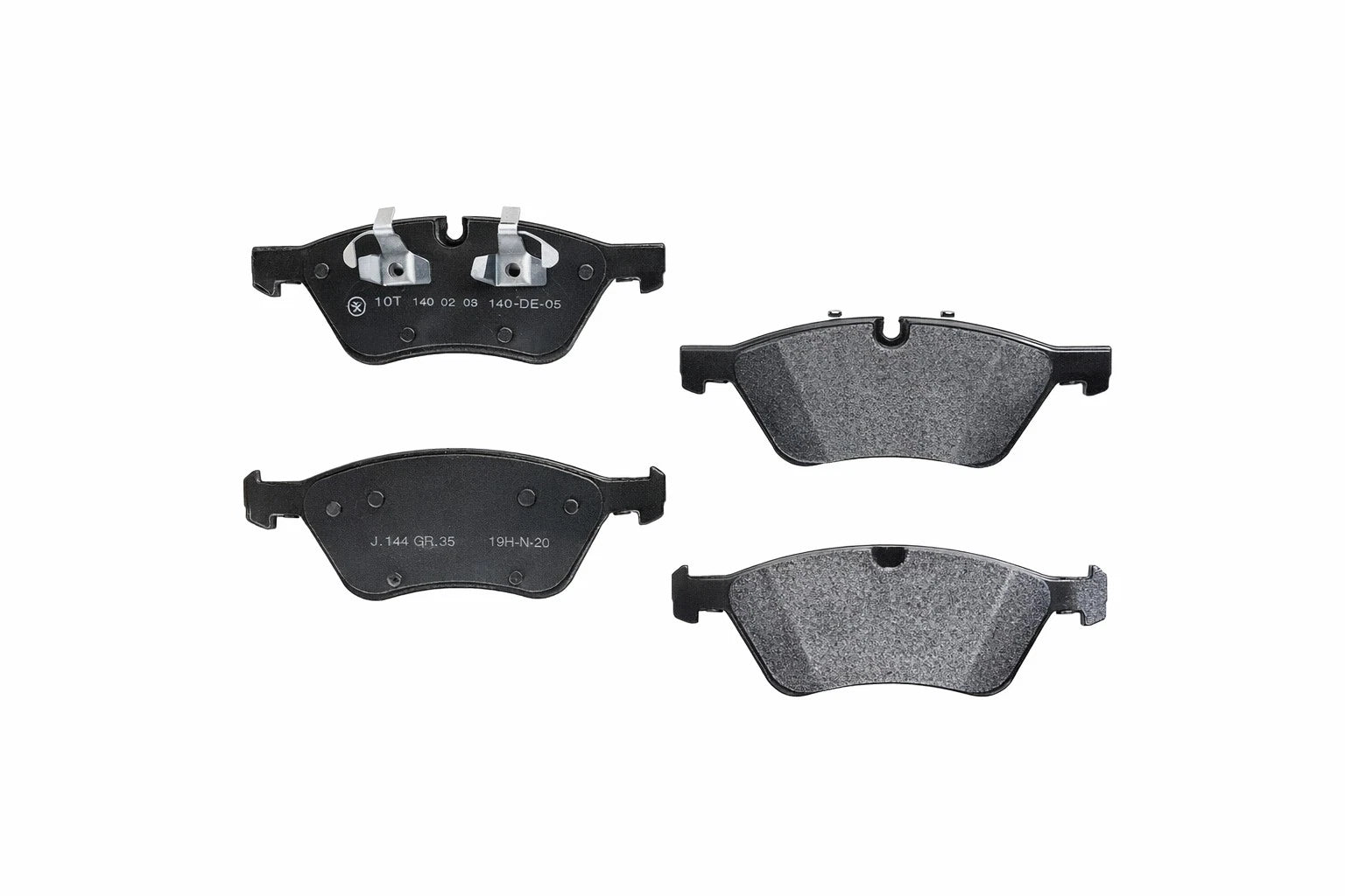 Set of 4 Front Disc Brake Pads for Mercedes-Benz R350, ML350 (2006–2011) 000420110590