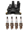 Denso Ignition Coil & 4 Iridium Spark Plugs Kit for 2.0L L4