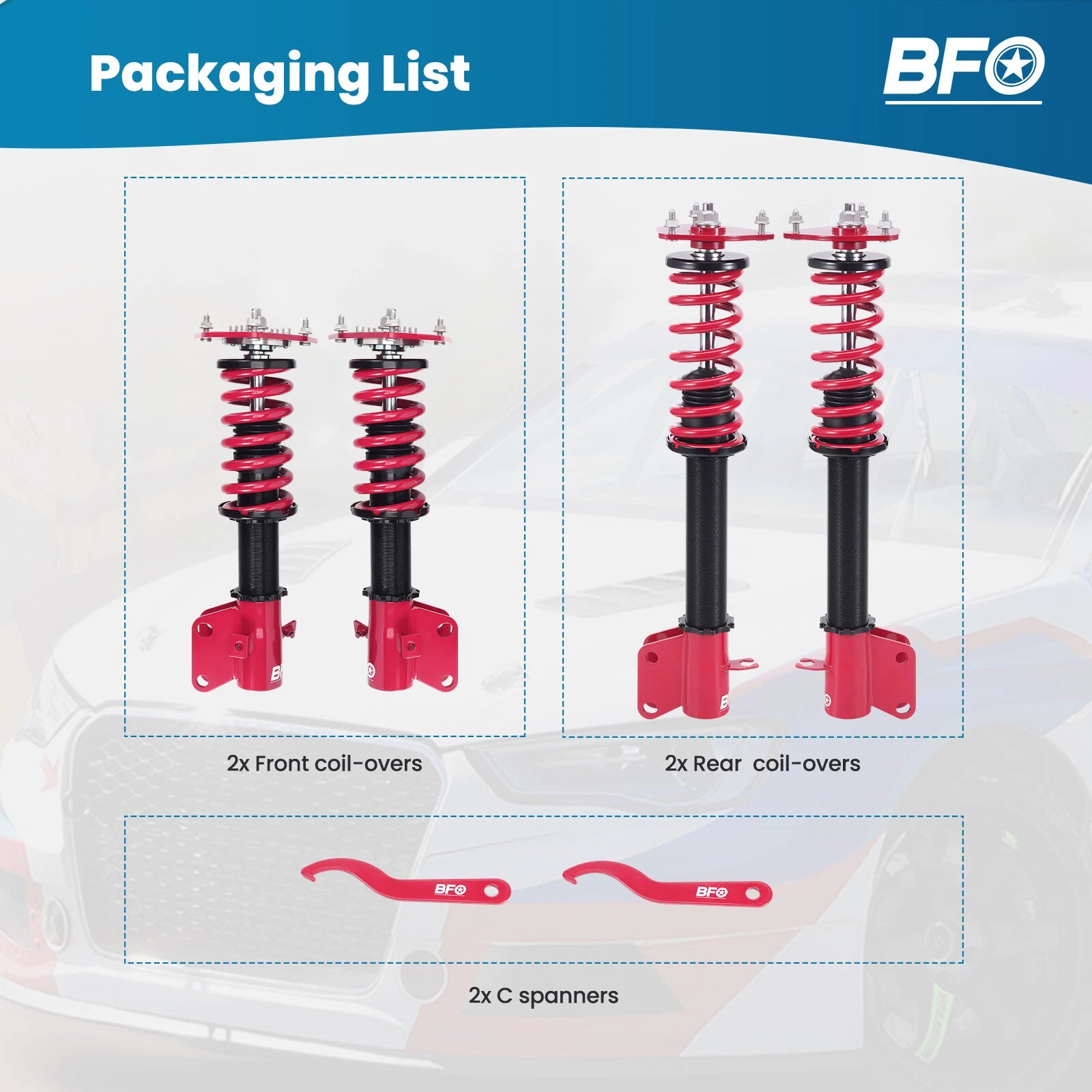 Coilover Kit for Subaru Impreza WRX STI (2000-2004)