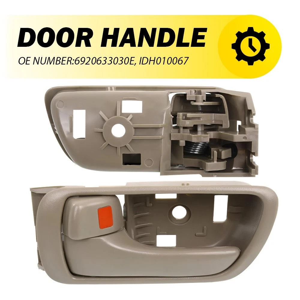 2X Inside Door Handle Beige Left Driver for Toyota Camry (2002–2006)