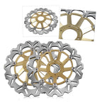 Front Brake Disc Rotors Set of 2 for Honda CBR1100XX (1997–1998) Gold