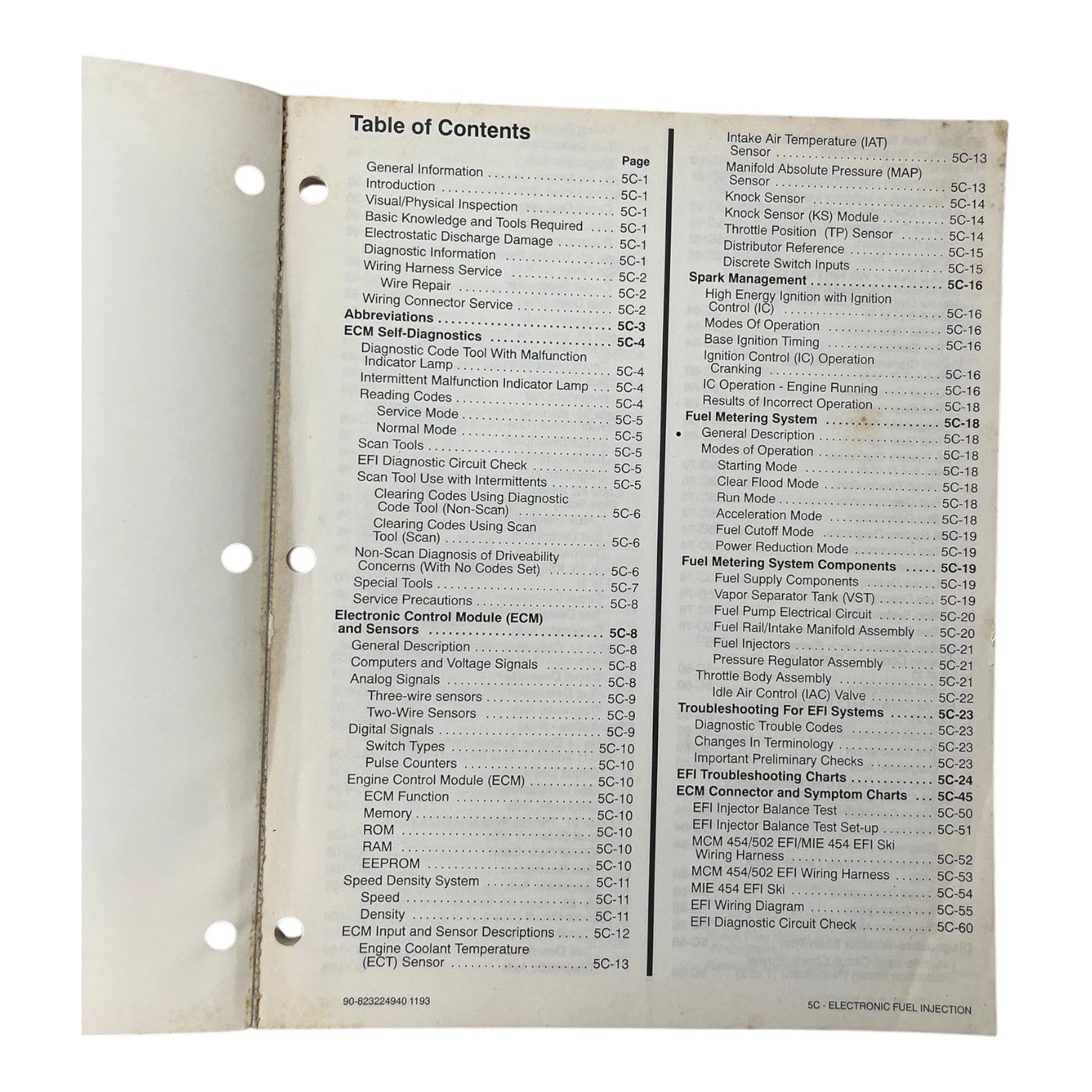 Service Manual for Mercruiser MCM 454/502 & MIE 454 (90-823224940)