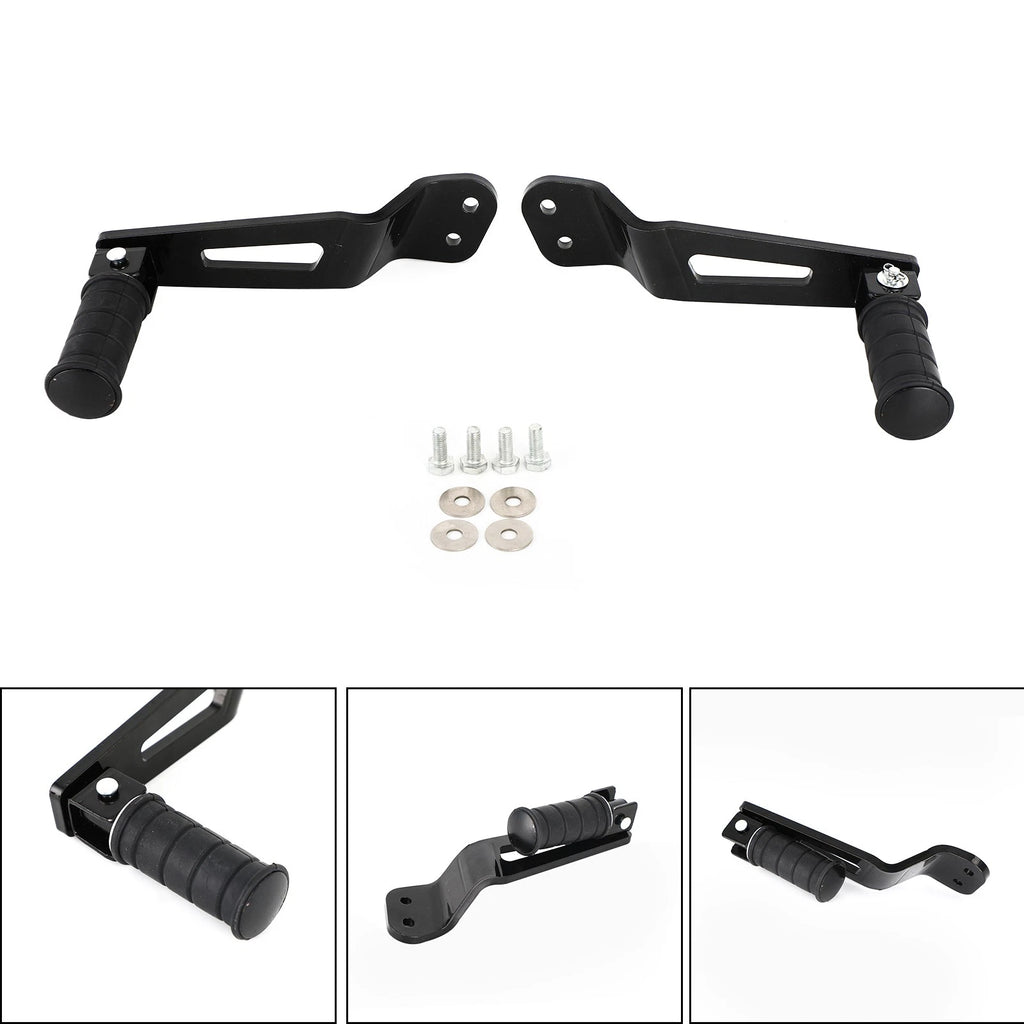 Black Rear Passenger Foot Pegs for Yamaha Bolt XVS950 XVS950R-Spec (2014–2020)