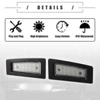 2X LED License Plate Light for Mazda 3 (2014–2018) No.B45A51270