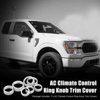 7pcs AC Climate Control Ring Knob Cover for Ford F-150 (2021–2022)