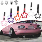 Sakura Hand Ring Straps Loop Circle Pendant Charm for Universal Car (2x)