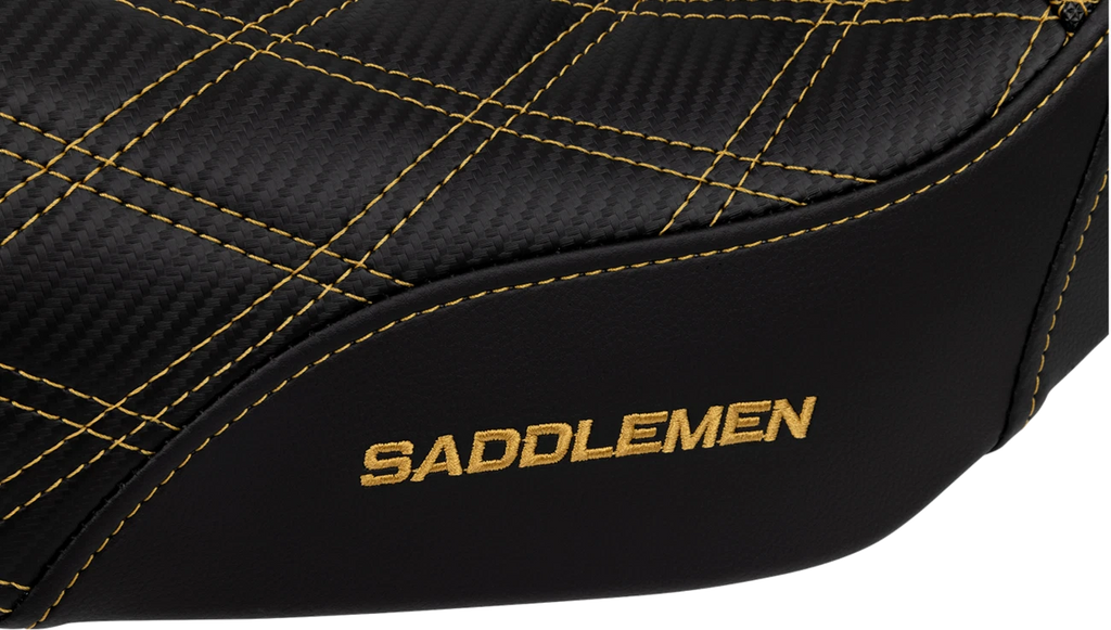 SADDLEMEN Pro Series SDC Performance Seat for Motorcycle (Carbon Fiber, Lumbar)
