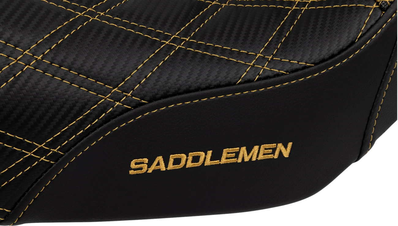 SADDLEMEN Pro Series SDC Performance Seat for Motorcycle (Carbon Fiber, Lumbar)