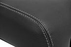 Leather Console Lid Armrest Cover for Mitsubishi Montero (2001–2006) Gray Stitch